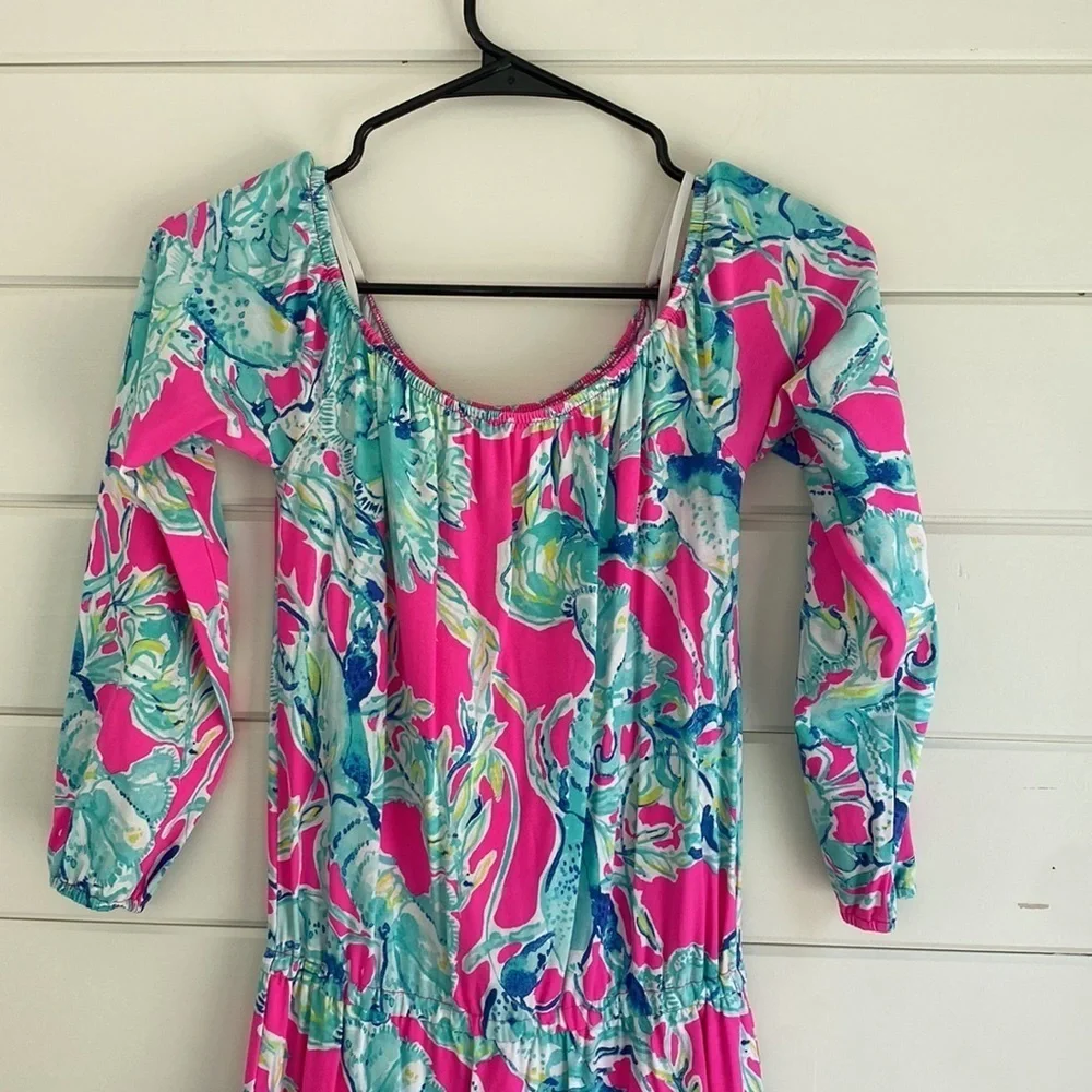 Lilly Pulitzer | Off the Shoulder Preppy Dress | Excellent Condition - Picture 4 of 9